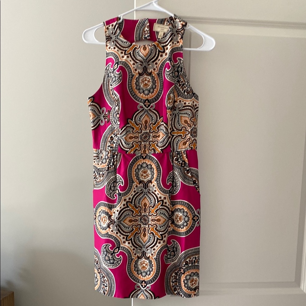 Elegant Paisley Print Dress
